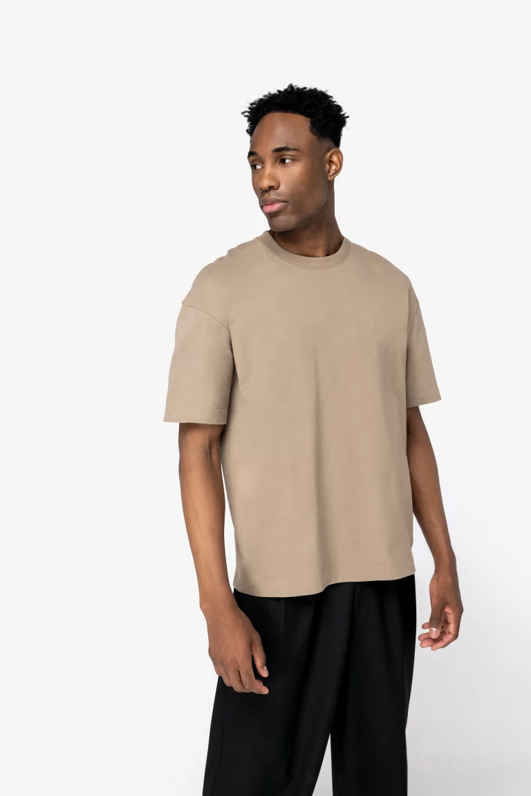 ns332 - oversized heren biokatoen t-shirt -