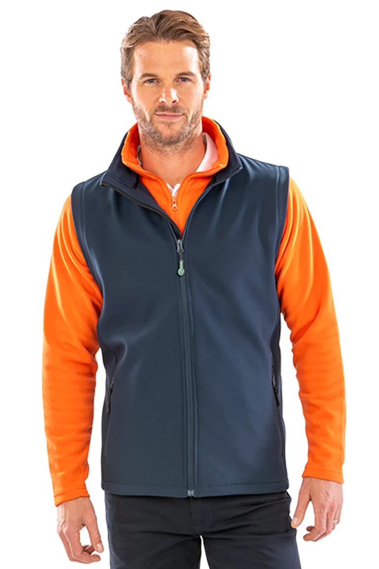 r232m - heren softshell bodywarmer 2-laags -