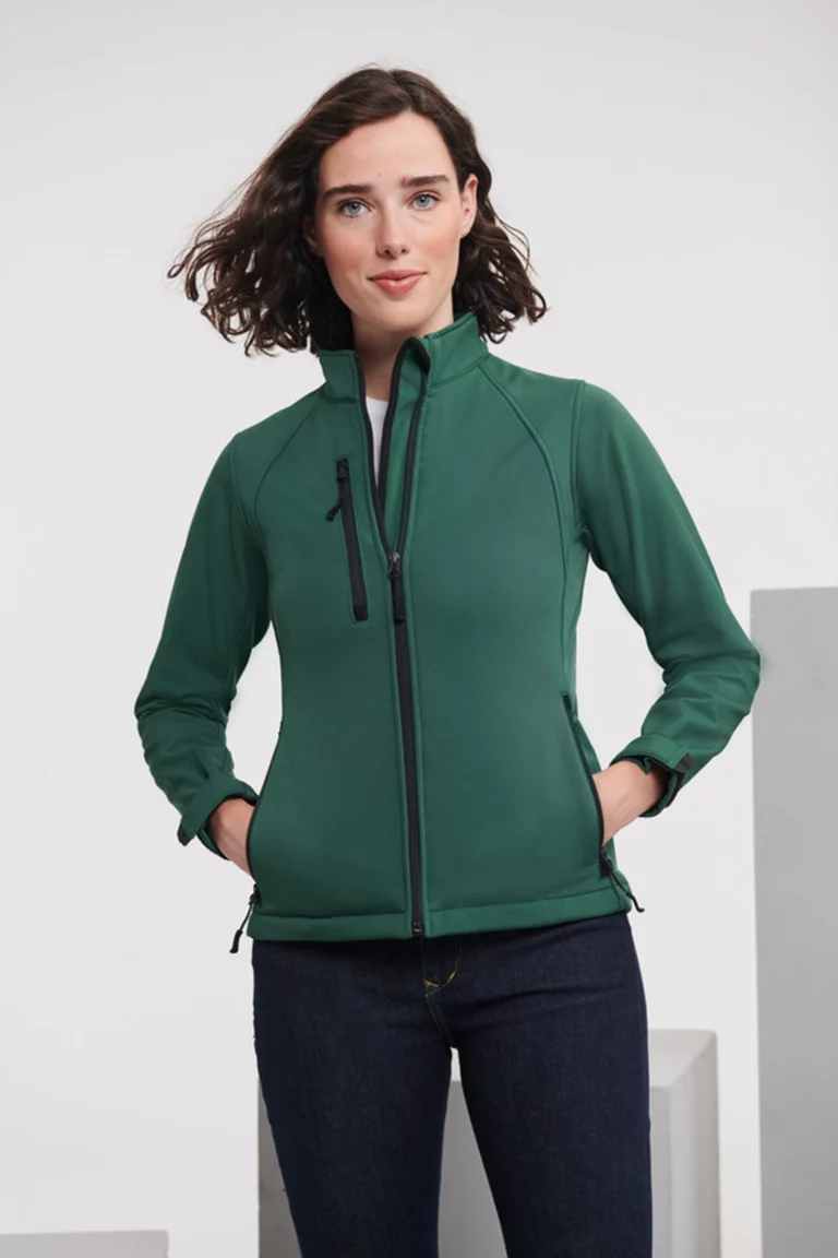 ru140f - dames softshell jas 3-laags -