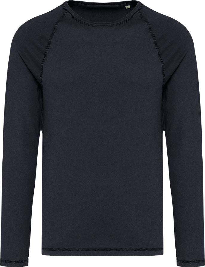 NS338 – Heren washed biokatoen longsleeve 466063