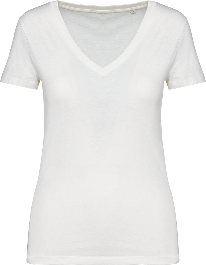 NS334 – Dames biokatoen T-shirt met V-Hals 466057