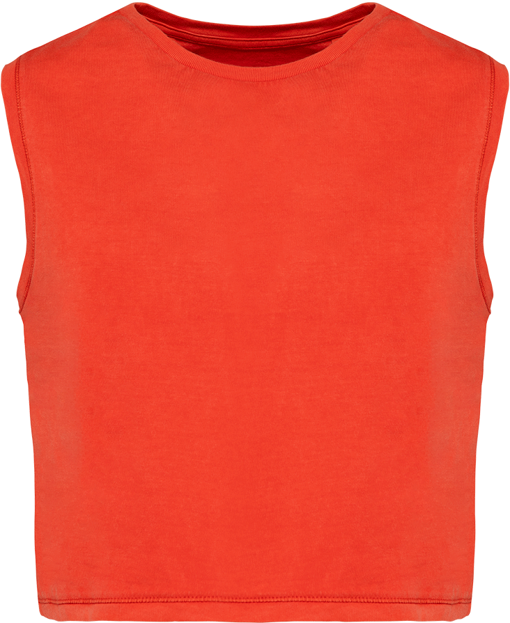 NS342 – Gewassen dames biokatoen mouwloos T-shirt 466085