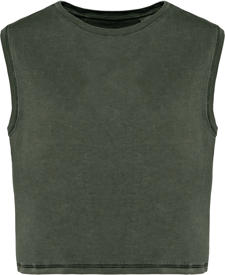 NS342 – Gewassen dames biokatoen mouwloos T-shirt 466086