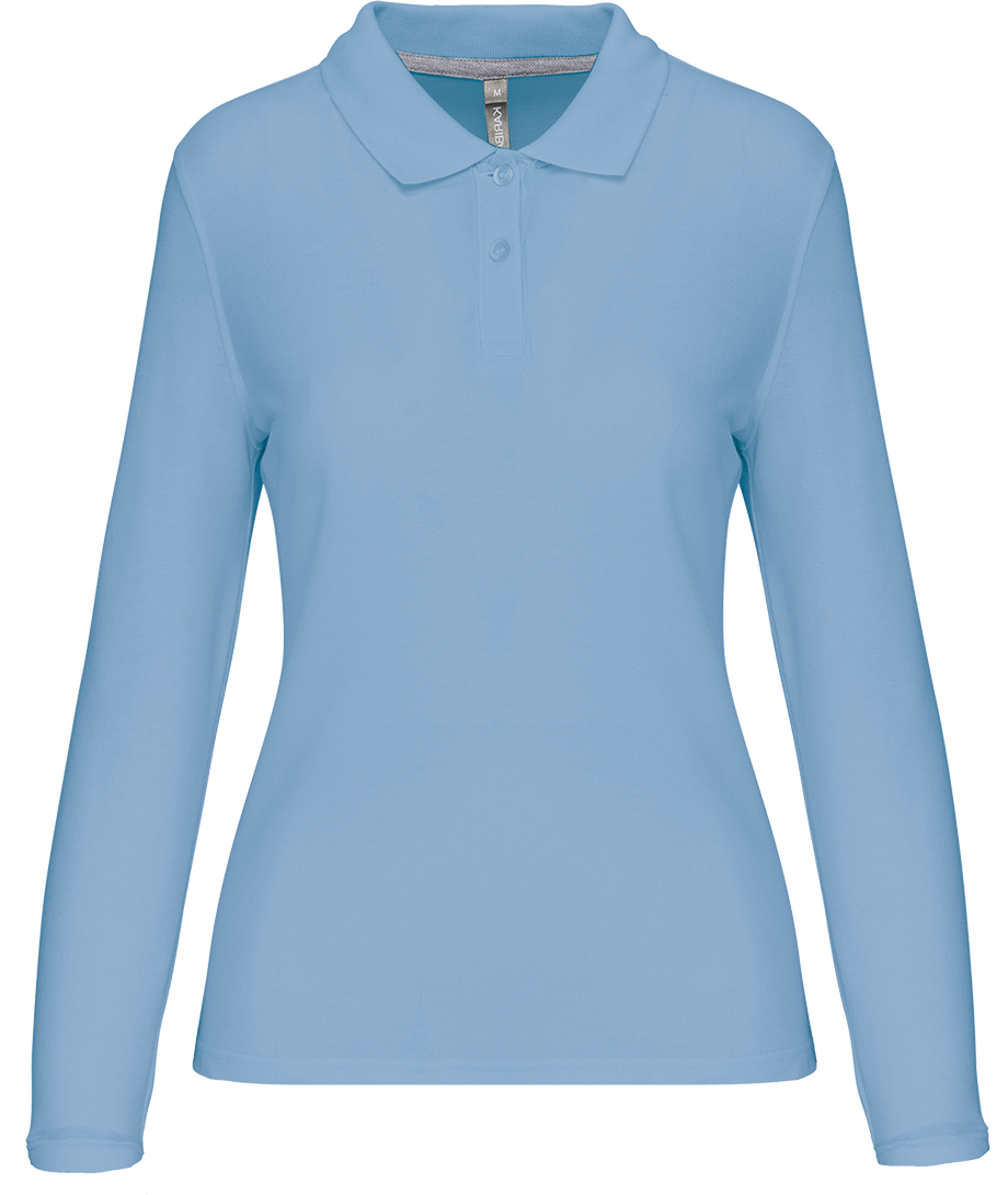 WK277 – Workwear Polo Dames Lange Mouwen 461887
