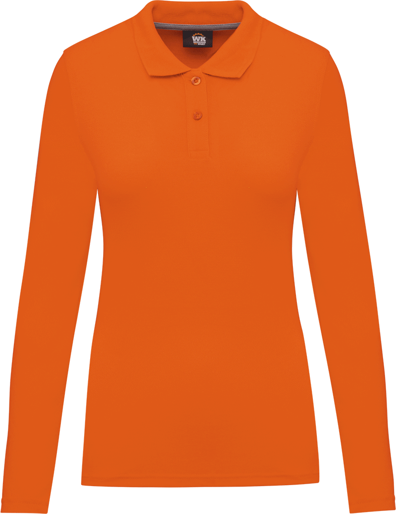 WK277 – Workwear Polo Dames Lange Mouwen 461872