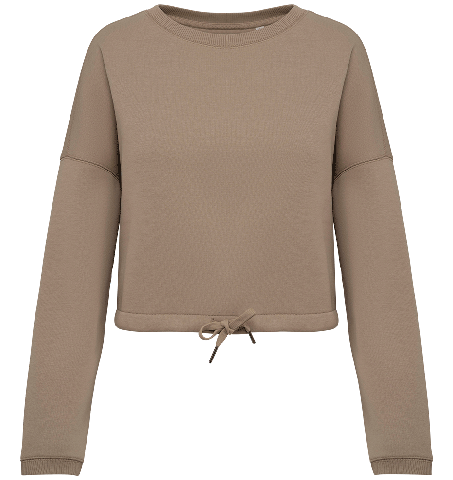 NS429 – Dames biokatoen croptop sweater 466310