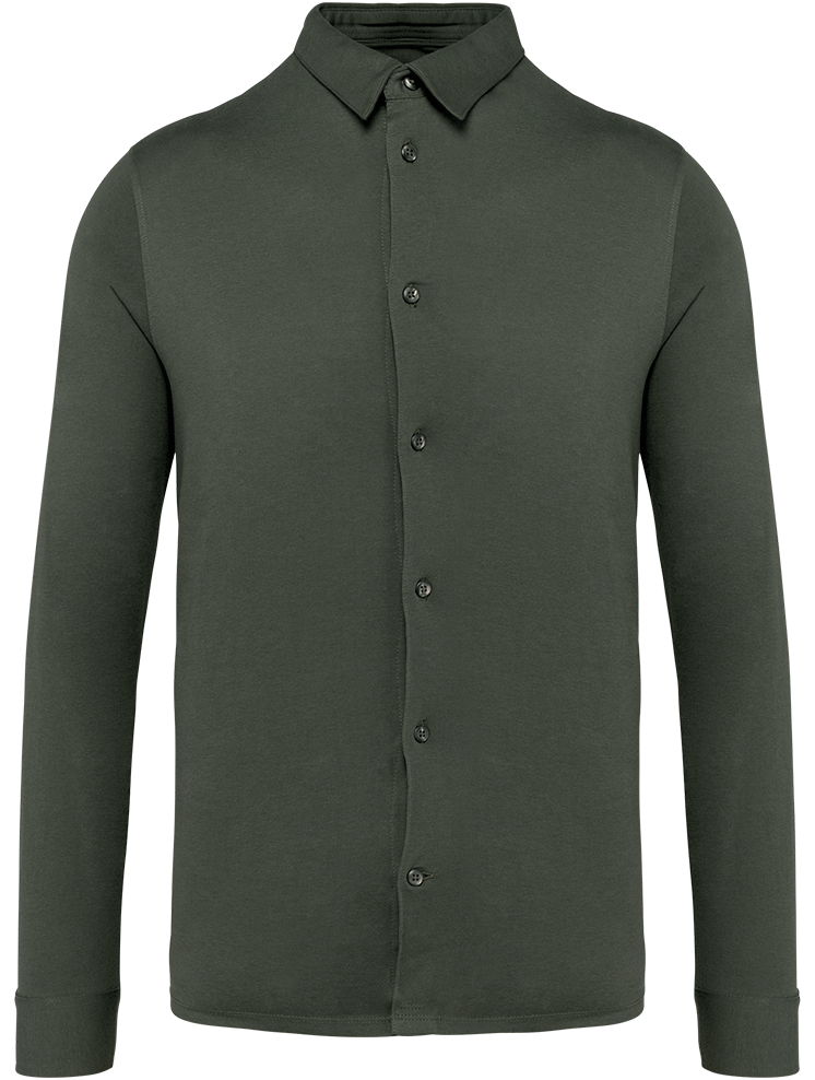 NS510 – Heren overhemd jersey biokatoen 466334
