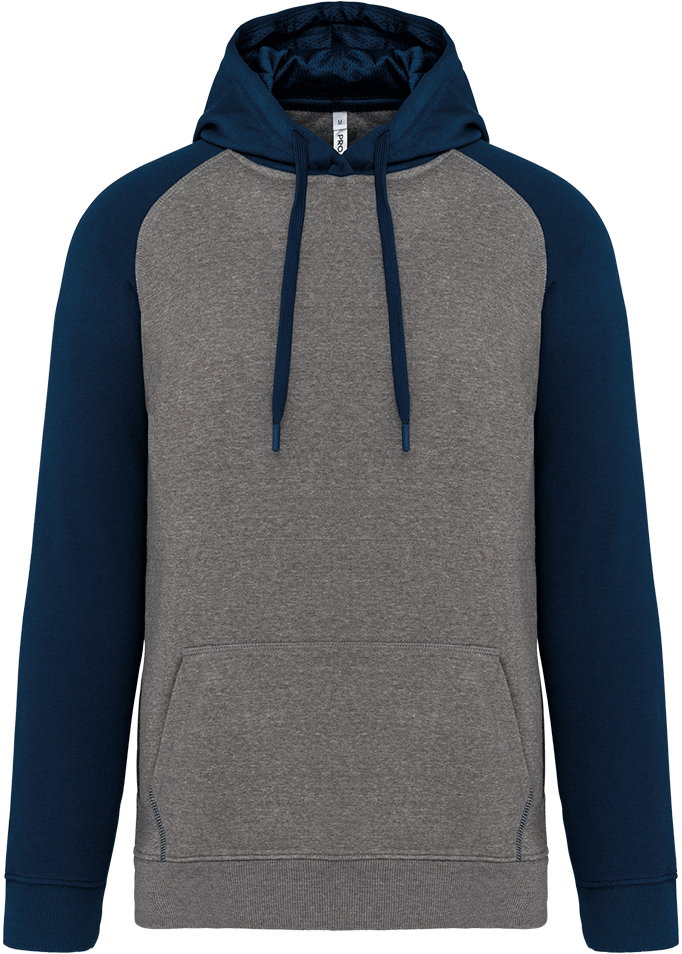 PA369 – Unisex sportieve hoodie tweekleurig 466417
