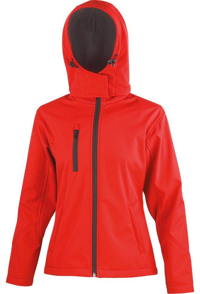 R230F – Core dames softshell jas 3-laags met capuchon 466830