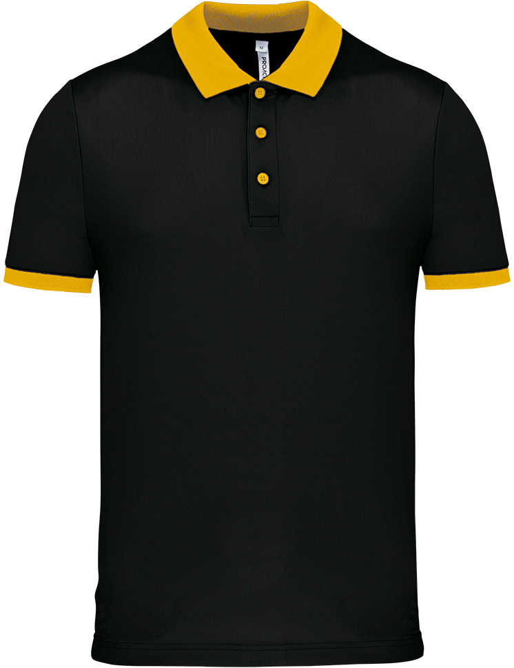 PA489 – Heren sportpolo tweekleurig 466613