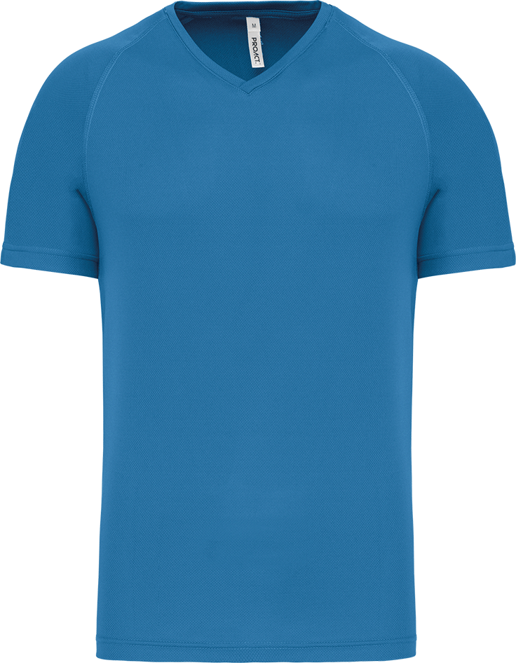 PA476 – Heren sportshirt V-hals korte mouwen 466581