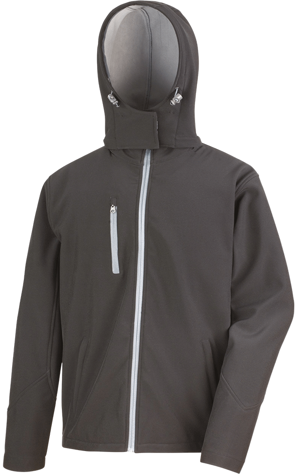 R230M – Core heren softshell jas 3-laags met capuchon 466826