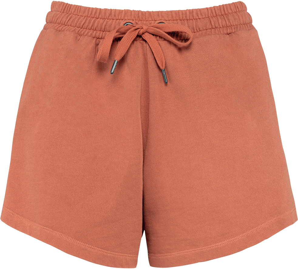 NS715 – Biokatoen gewassen damesshorts ontwerpen en bedrukken 466366