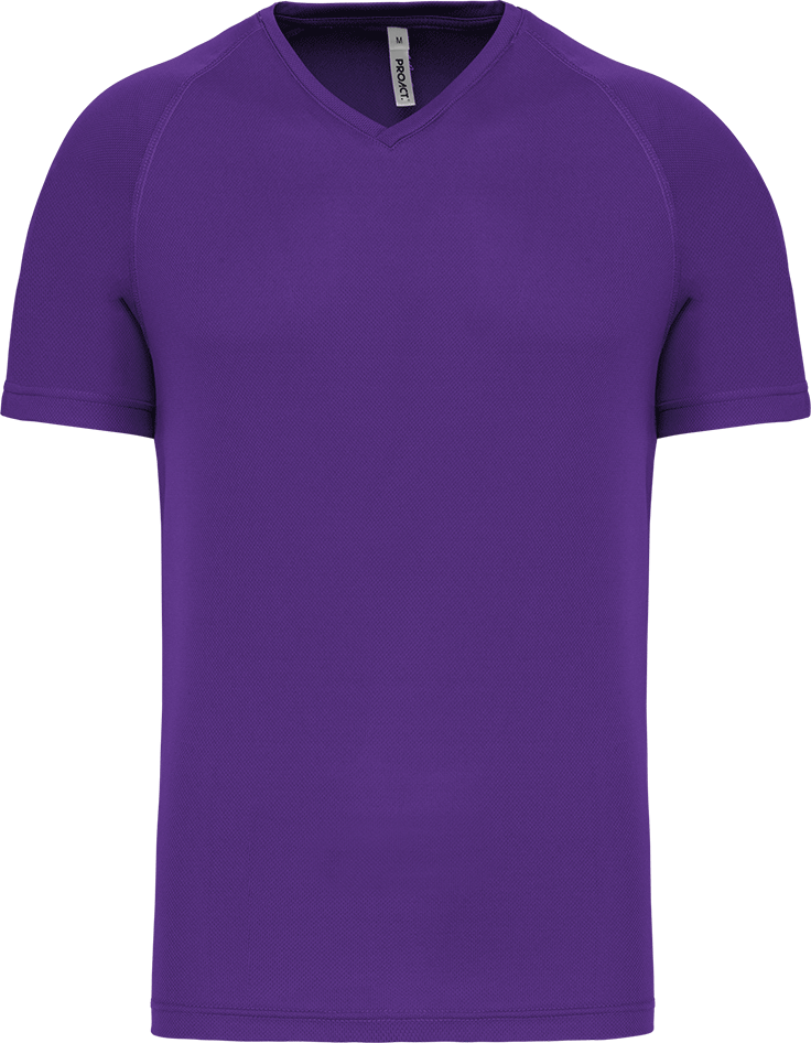 PA476 – Heren sportshirt V-hals korte mouwen 466569
