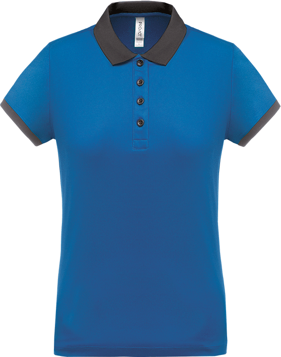 PA490 – Dames sportpolo tweekleurig 466617