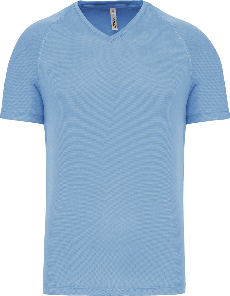 PA476 – Heren sportshirt V-hals korte mouwen 466572