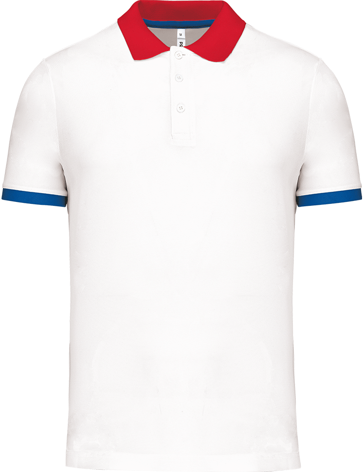 PA489 – Heren sportpolo tweekleurig 466601