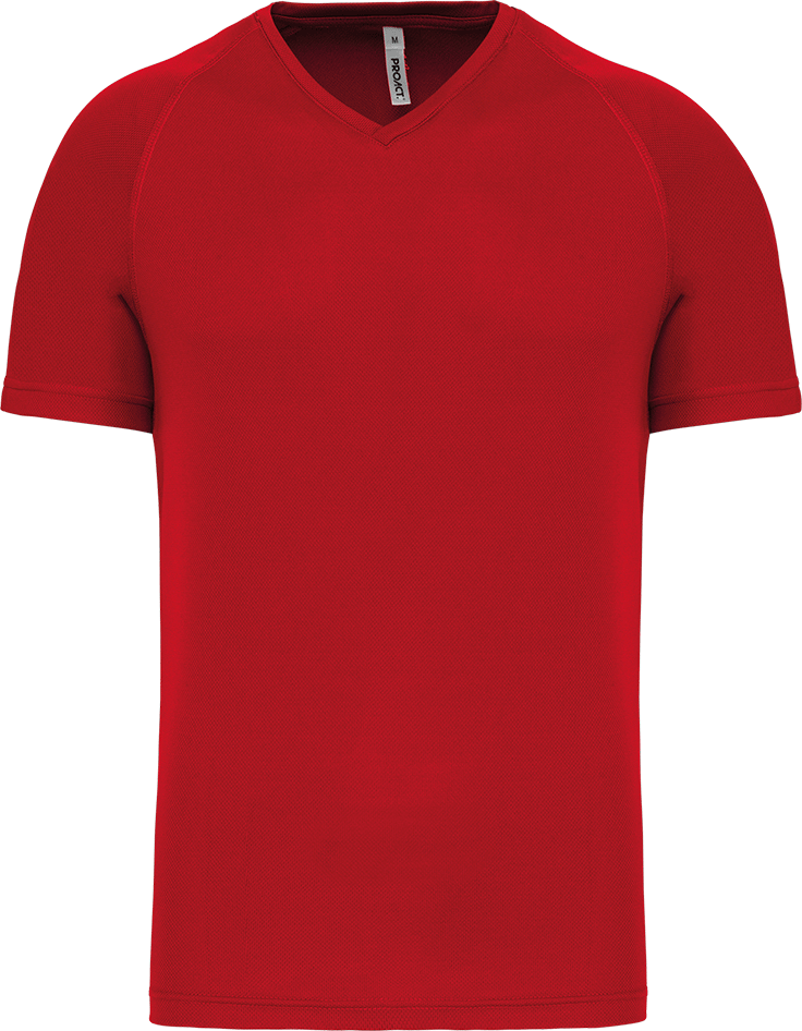 PA476 – Heren sportshirt V-hals korte mouwen 466573