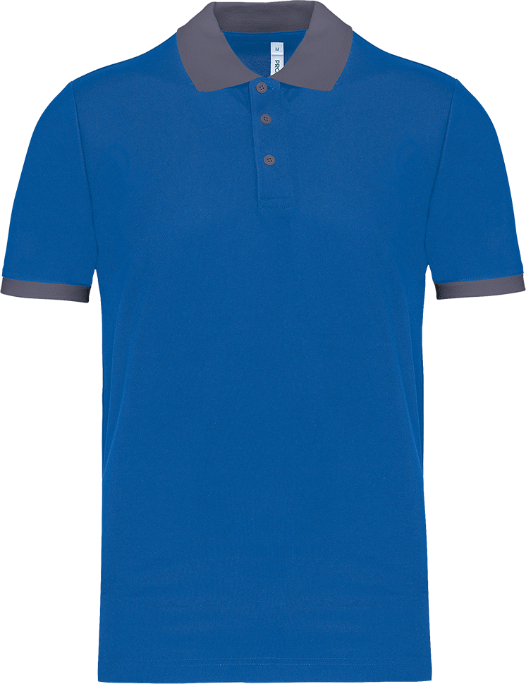 PA489 – Heren sportpolo tweekleurig 466604