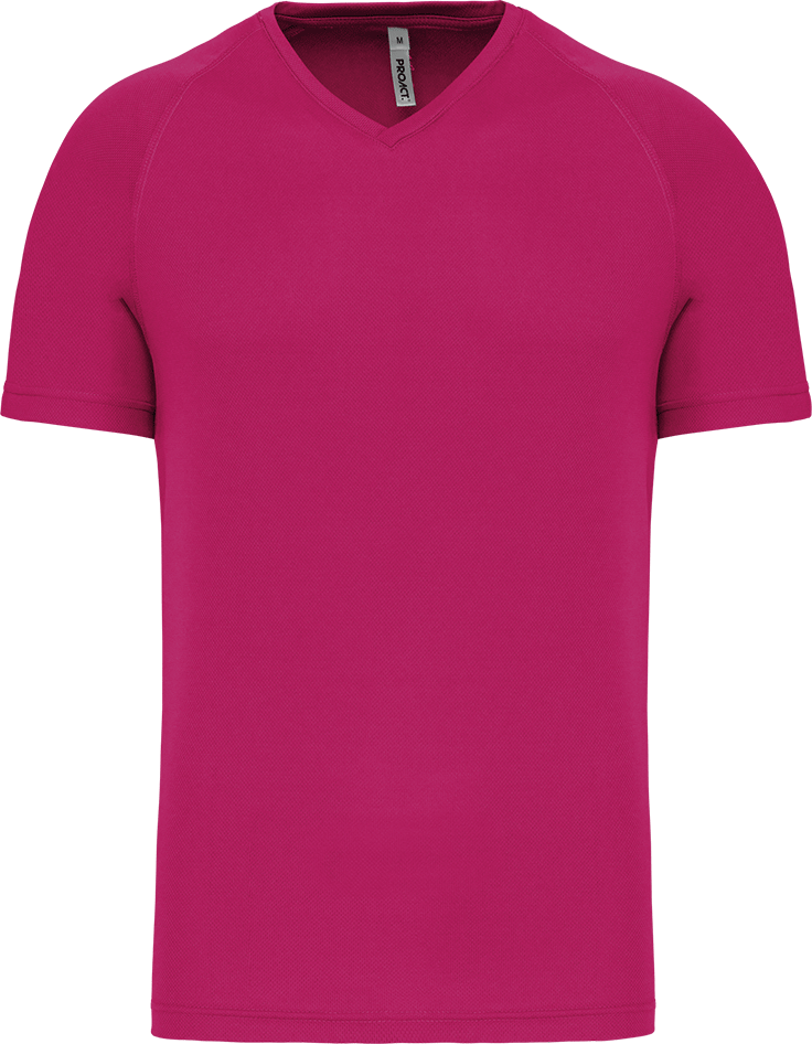 PA476 – Heren sportshirt V-hals korte mouwen 466576