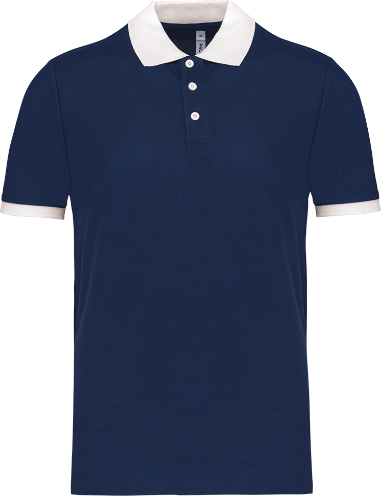 PA489 – Heren sportpolo tweekleurig 466605