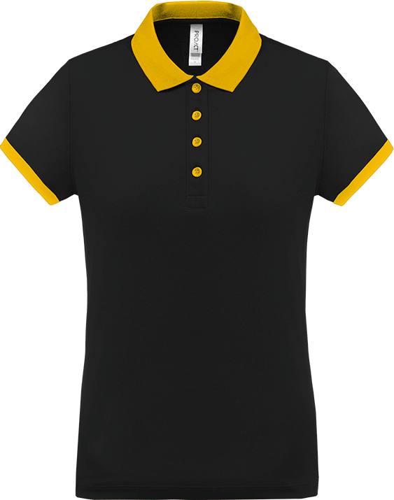 PA490 – Dames sportpolo tweekleurig 466626
