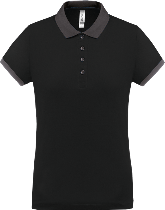 PA490 – Dames sportpolo tweekleurig 466627