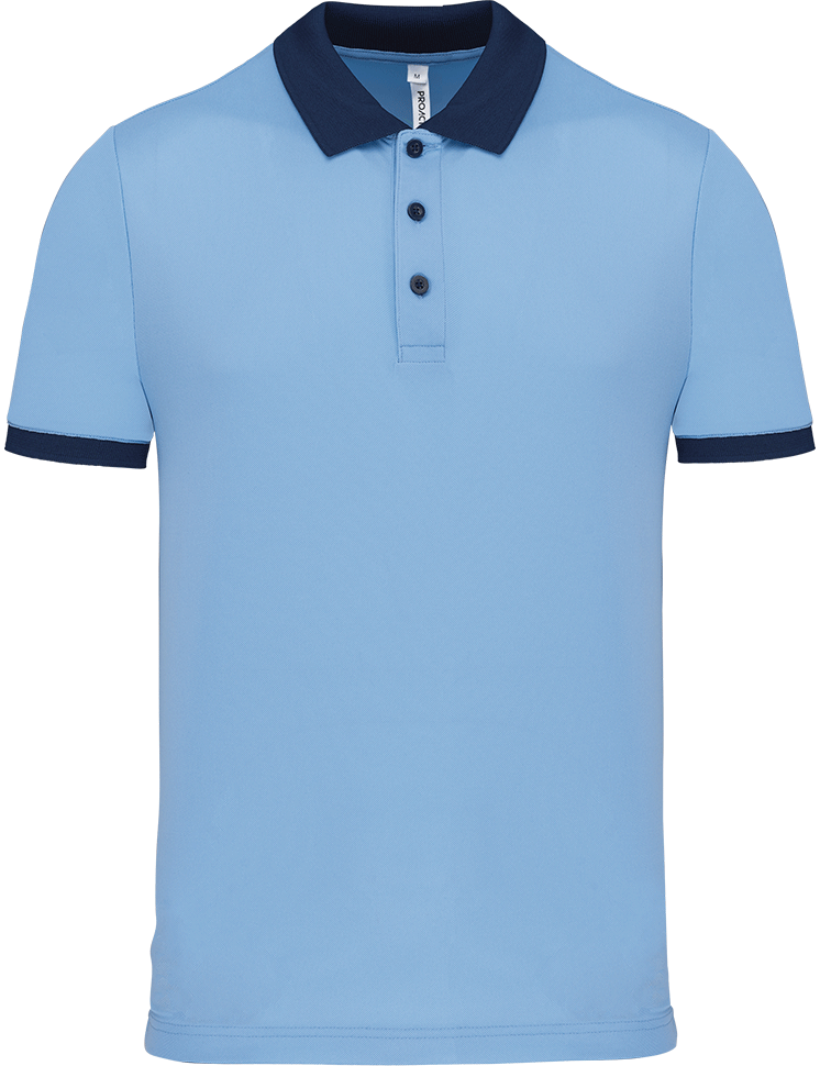 PA489 – Heren sportpolo tweekleurig 466609