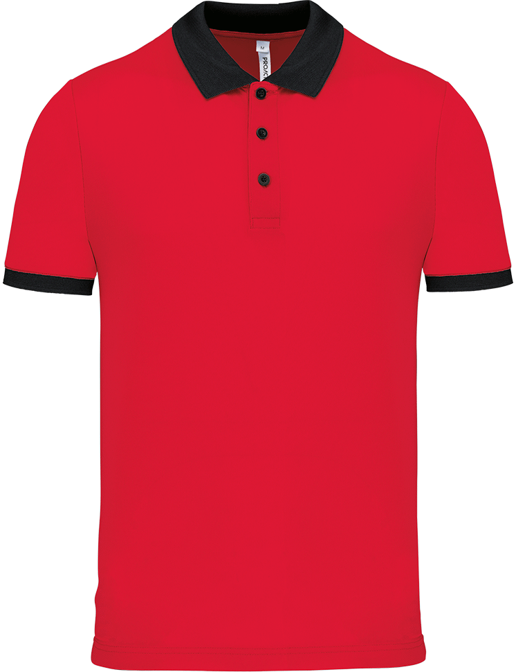 PA489 – Heren sportpolo tweekleurig 466610