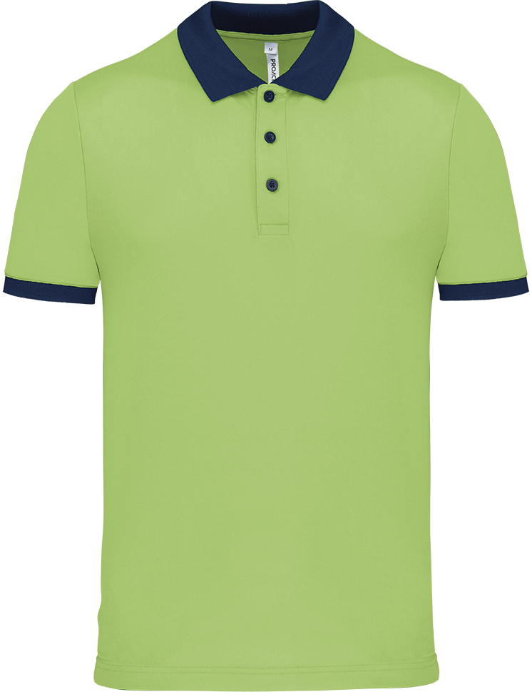 PA489 – Heren sportpolo tweekleurig 466611