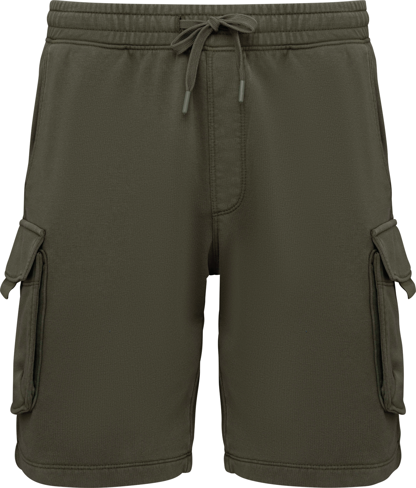 NS717 – Duurzame Heren Cargoshort van French Terry in Verwassen Look 461404