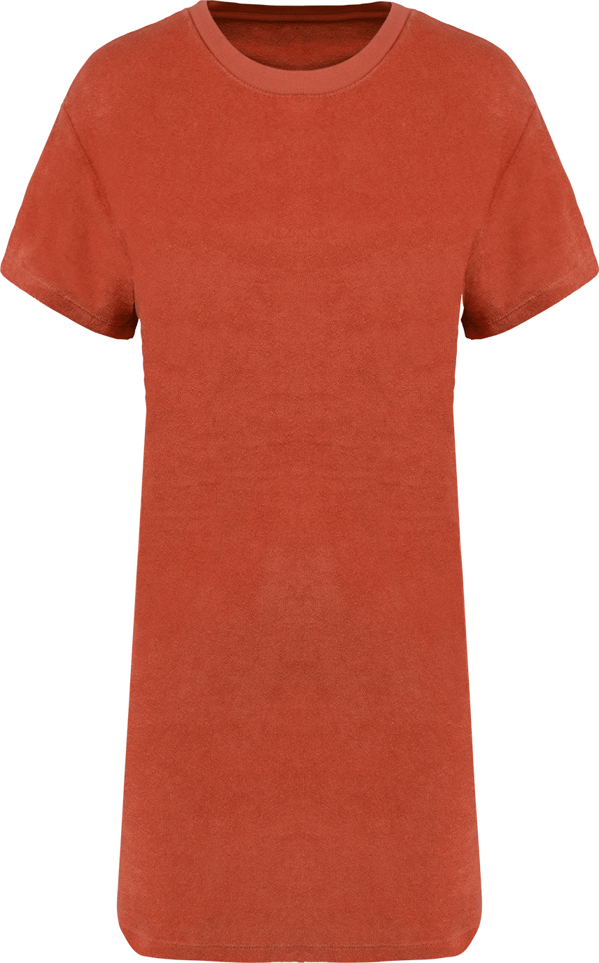 NS5028 – Duurzame Badstof T-shirtjurk Met Afhangende Mouwen Made in Portugal 461091