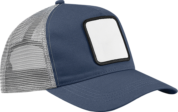 B636 – 5-panel trucker pet met vierkante patch 460939