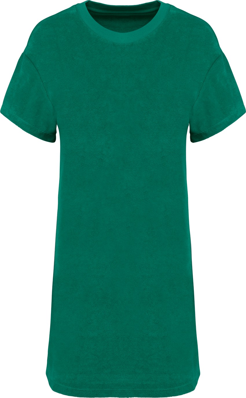 NS5028 – Duurzame Badstof T-shirtjurk Met Afhangende Mouwen Made in Portugal 461092