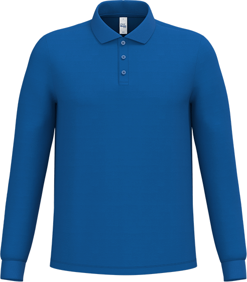 IB290 – Budget heren longsleeve polo 180gsm 460554