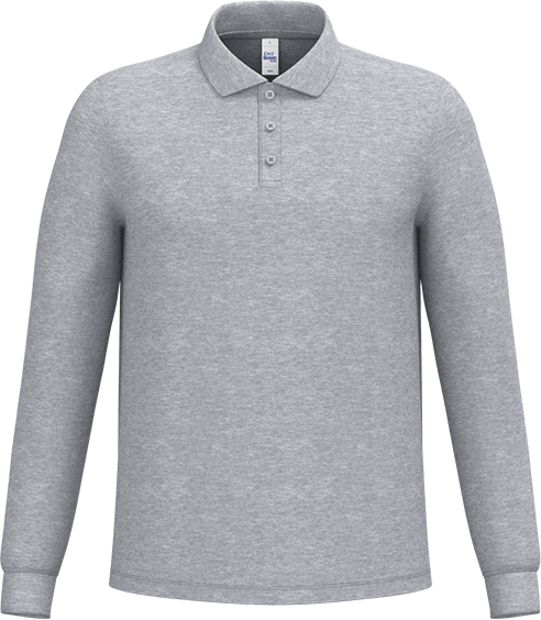 IB290 – Budget heren longsleeve polo 180gsm 460556