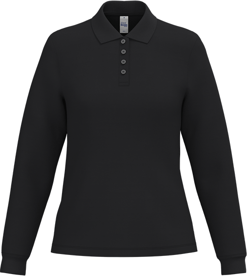 IB291 – Budget dames longsleeve polo 180gsm 460569