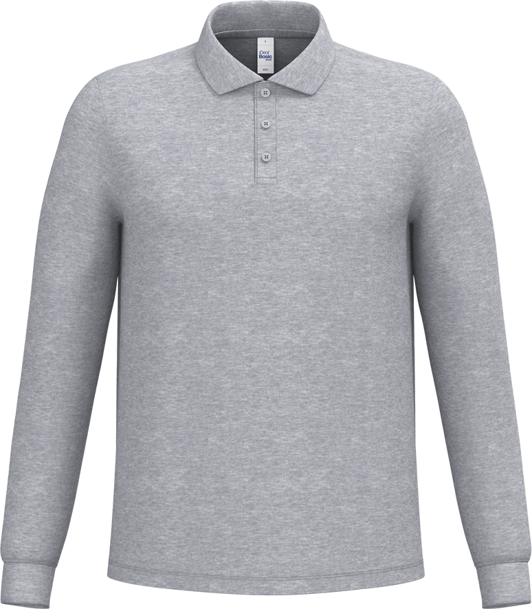 IB222 – Budget heren longsleeve polo 200gsm 467235