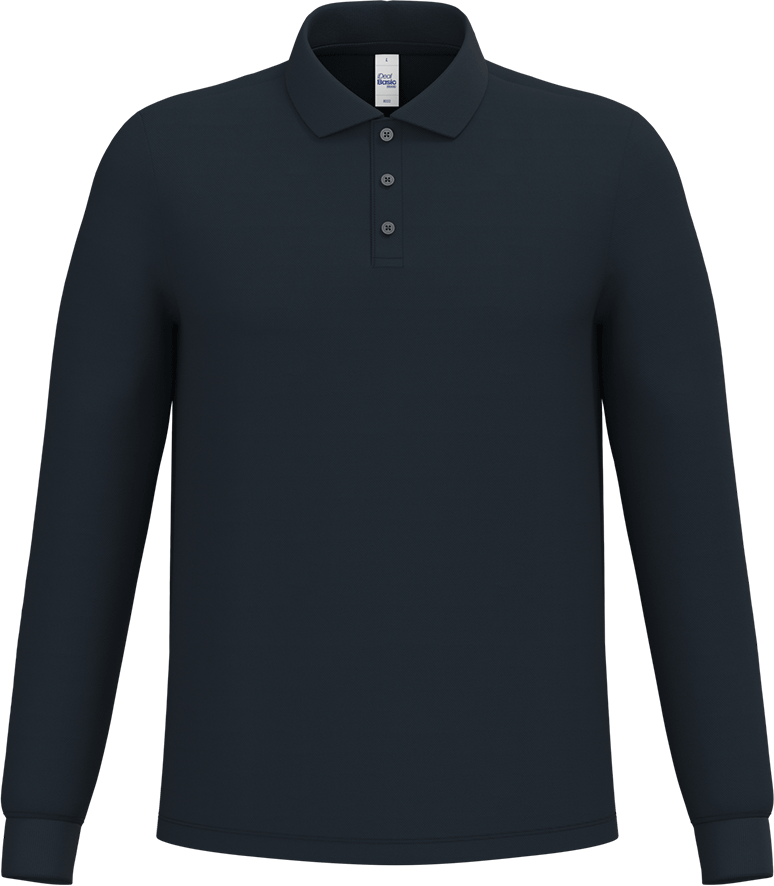 IB222 – Budget heren longsleeve polo 200gsm 467236