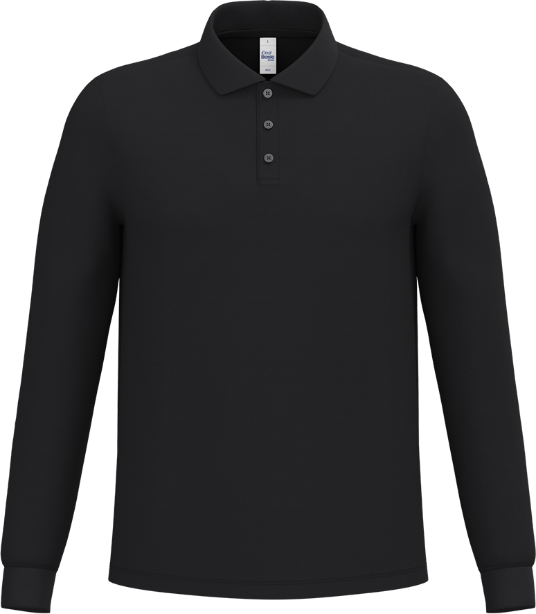 IB222 – Budget heren longsleeve polo 200gsm 467238