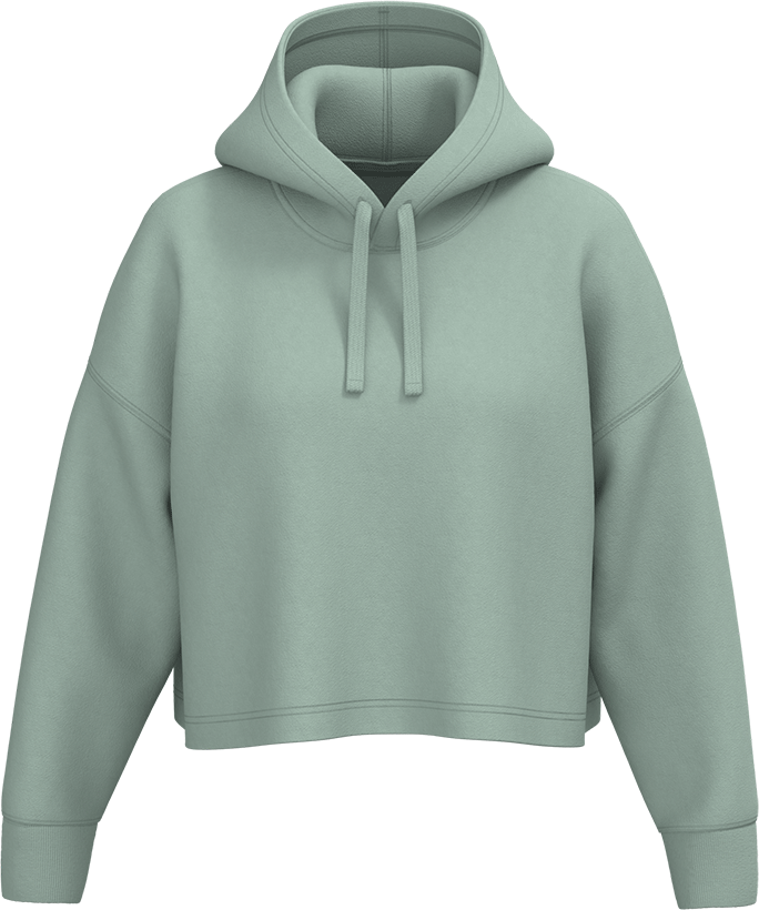 PA396 – Cropped Sport Damessweater met Capuchon 475544