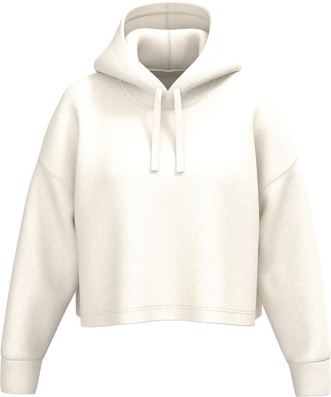 PA396 – Cropped Sport Damessweater met Capuchon 475545