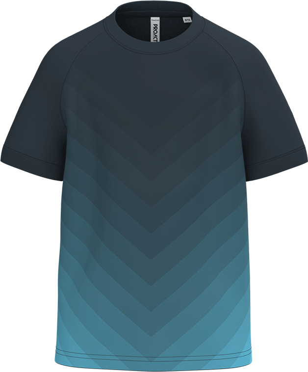 PA4048 – Kinder sport T-shirt met dynamisch patroon 479421